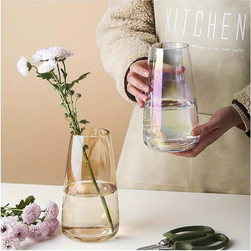 Vase en verre Transparent Aurora Illusion