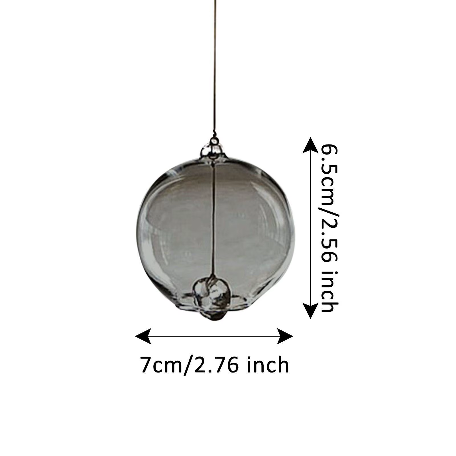 Cloche à vent traditionnelle en verre borosilicate