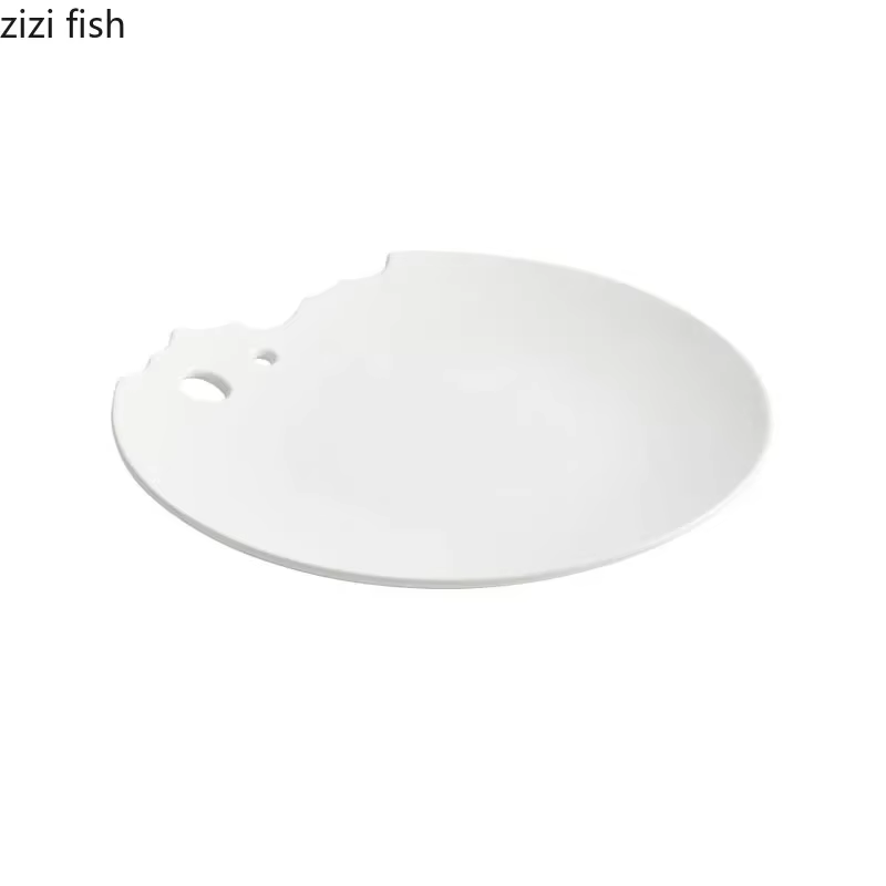 Assiette Peu Profonde Irrégulière en Céramique
