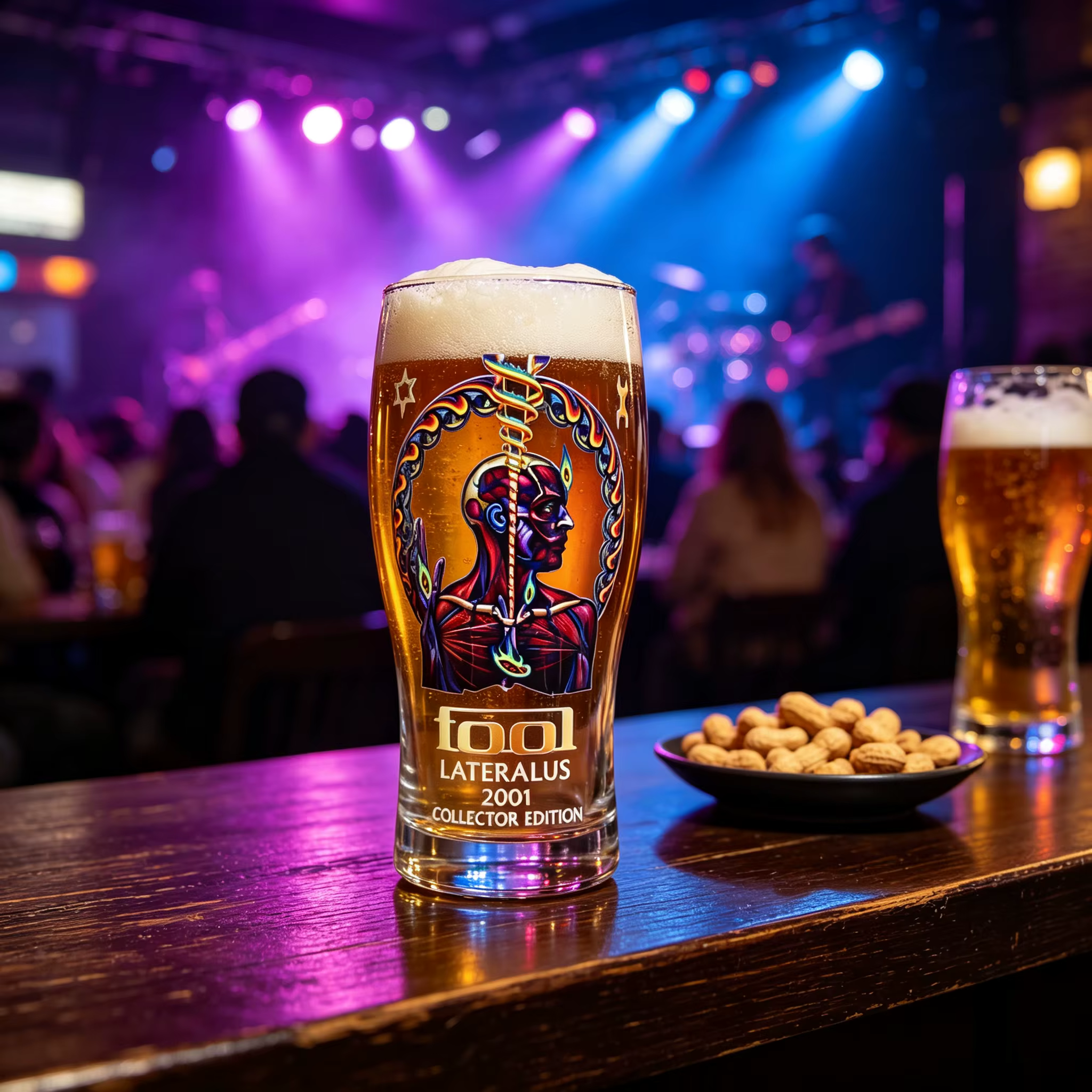 Verre à bière premium Tool Lateralus 2001 Collector's Edition - Cadeau unique pour les fans de rock
