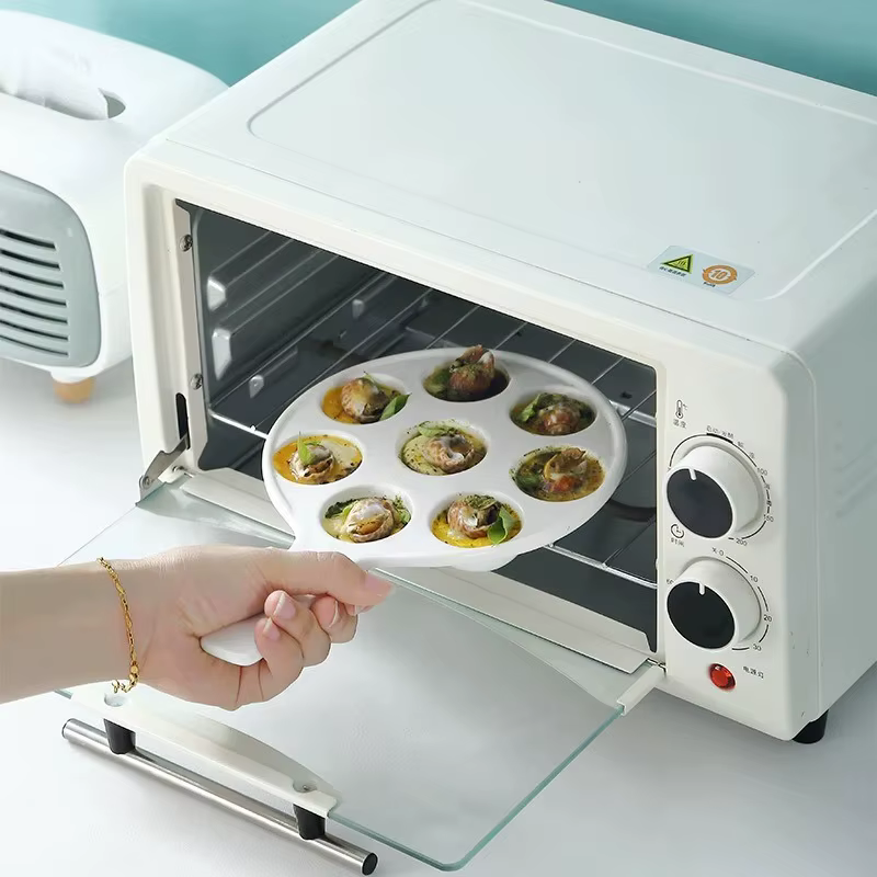 Assiette d'escargot cuite au four français
