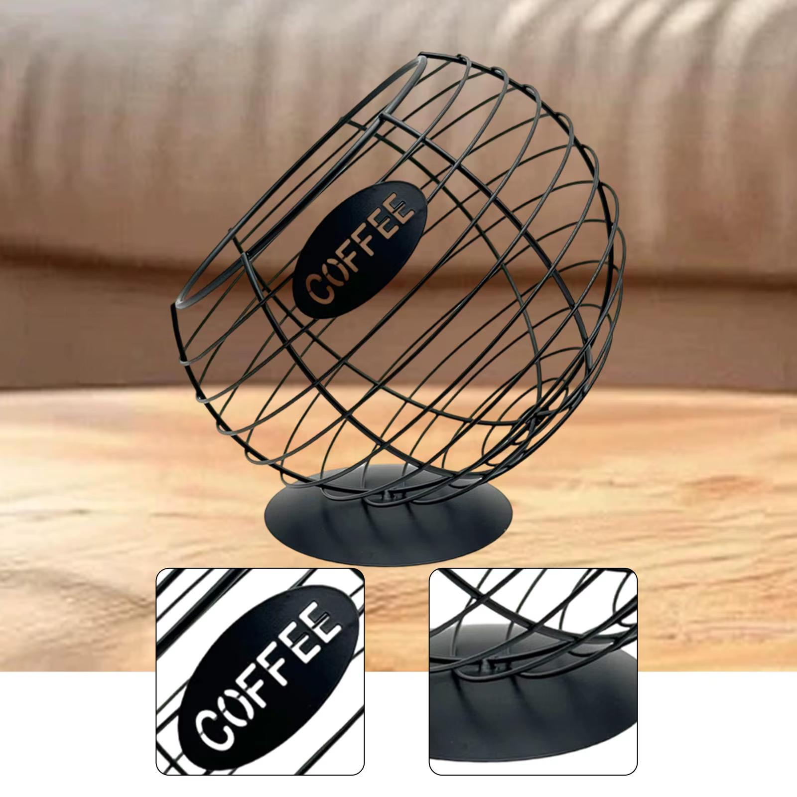 Organisateur de capsules de café en fil de fer