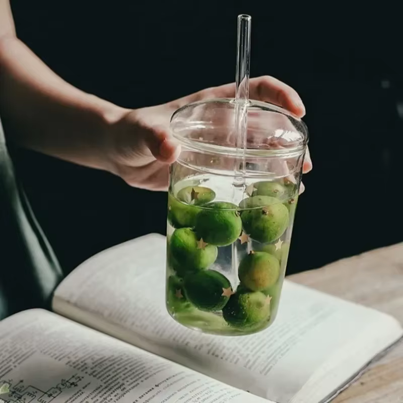 Tasse à café glacée en verre Transparent de 450ML
