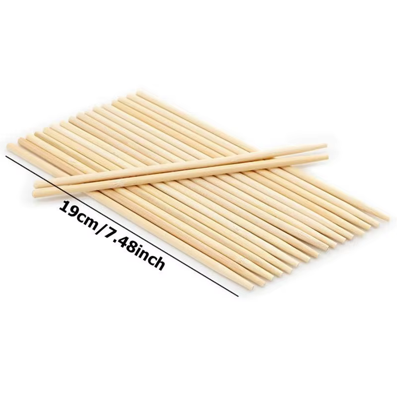 Lot de 50 couverts en bois jetables (baguettes