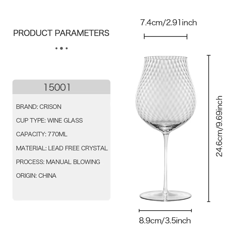 CRISON PREMIUM Verre de cristal haut de gamme