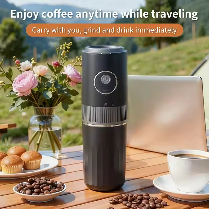 Machine à café tout-en-un idéale pour les voyages - Broyeur intégré