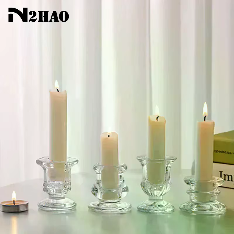 Porte-bougie en verre, nouveauté