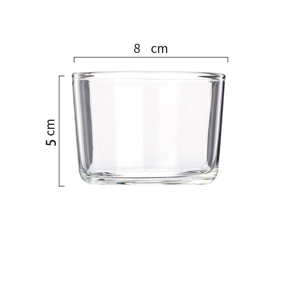Gobelet à pudding en verre pratique