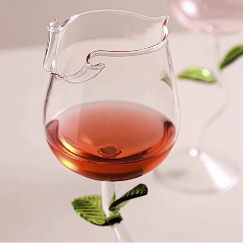 Verre à vin en or Rose