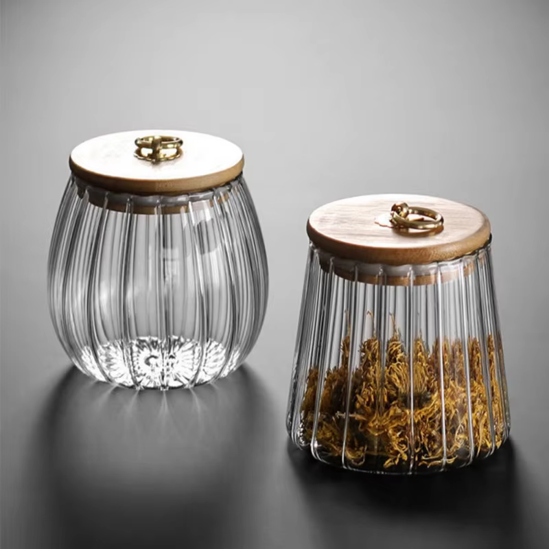 Récipient alimentaire bouteilles de stockage de cuisine pot en verre