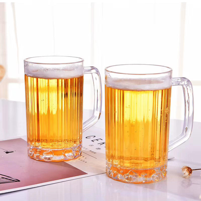 Tasse à Bière Transparente en Plastique