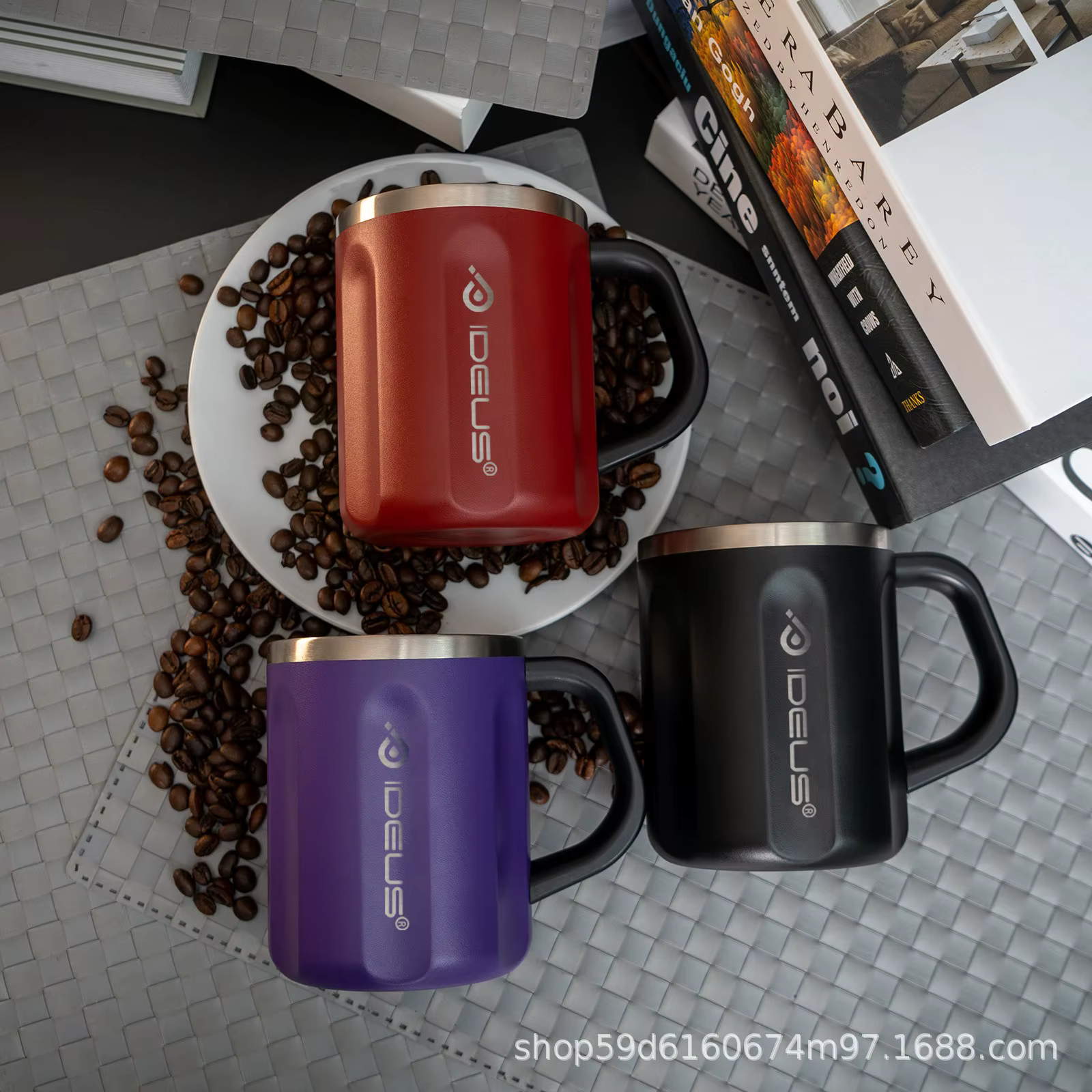 Ideus 304 tasse à café isolée en acier inoxydable