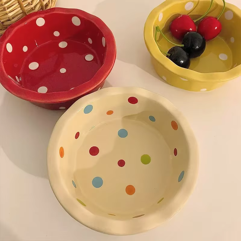 Bol à pois en dentelle de 5.5 pouces