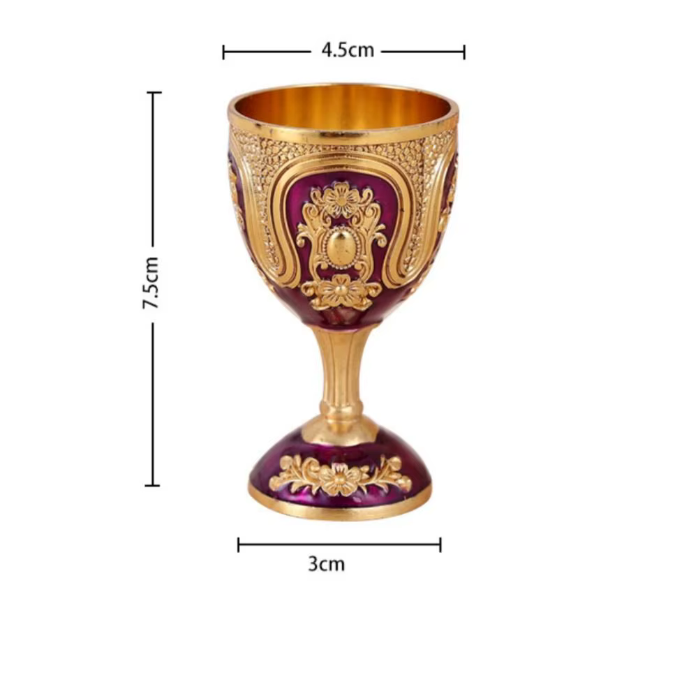 Verre à vin Vintage classique en métal