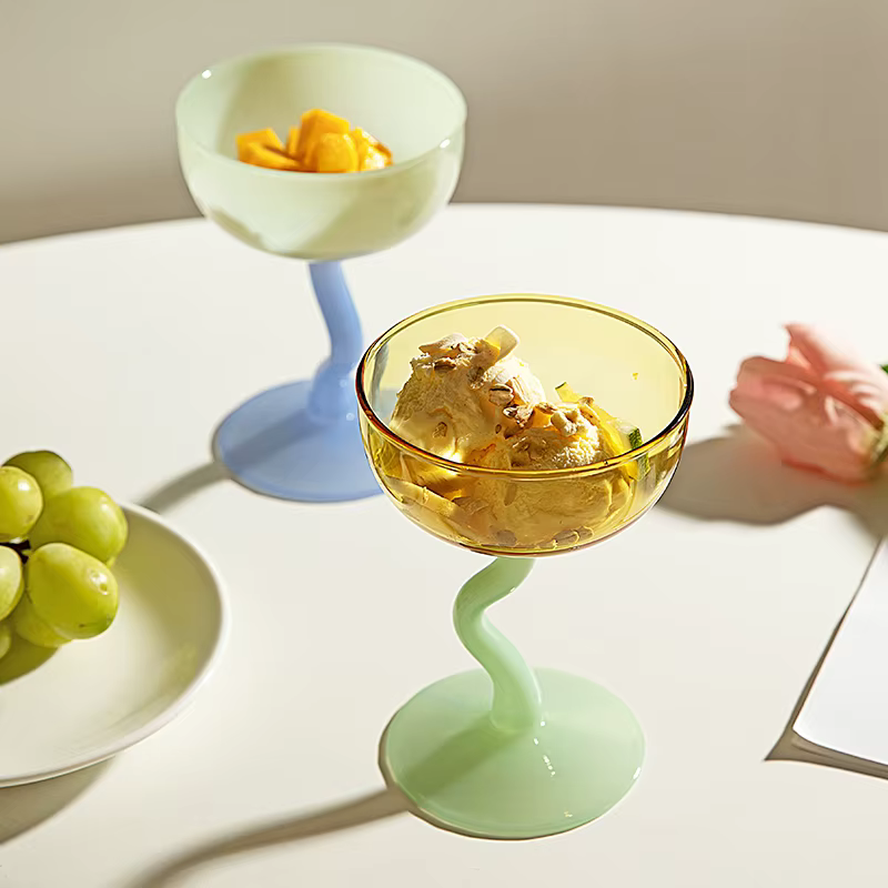 Bol rond gobelet Dessert tasse en verre
