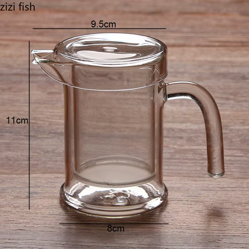 Théières en verre à double couche pour la cuisine à la maison