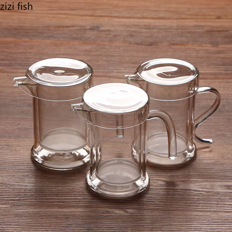 Théières en verre à double couche pour la cuisine à la maison
