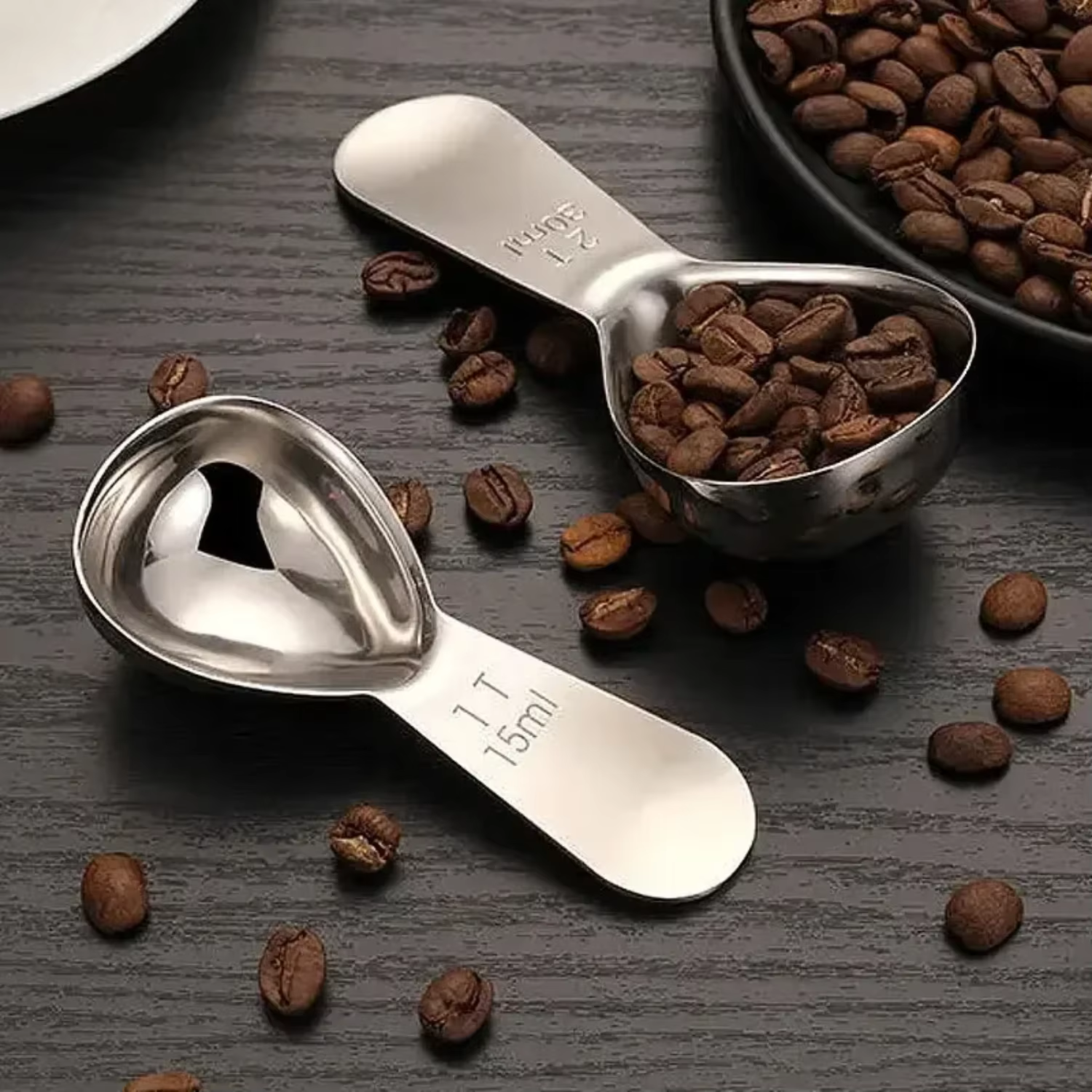 Cuillère à café, cuillère à café mesurant en acier inoxydable 304