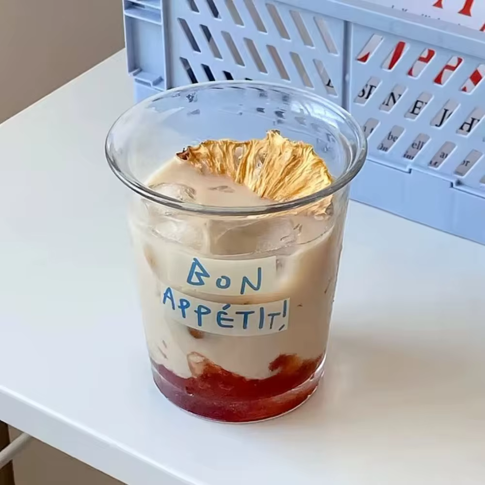Cadeau tasse en verre Transparent 350ML