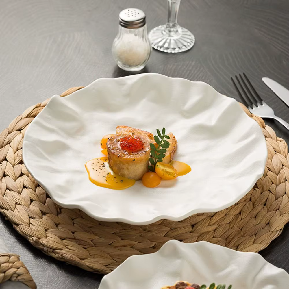 Assiette en céramique pour cuisine occidentale