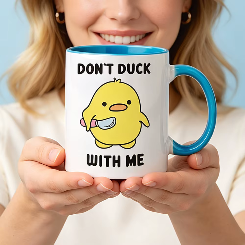 Mug « Ne te laisse pas emporté par moi » - Mug drôle de canard - Tasse à café - Mug