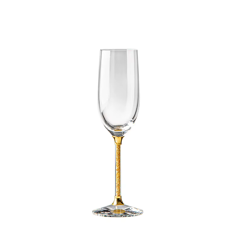 Flûte à Champagne en Clip Soufflé à la Main