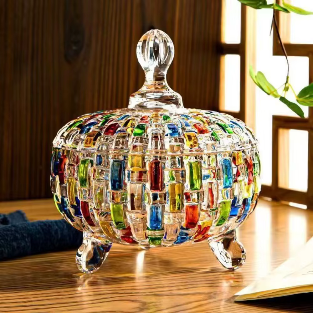 Pot à bonbons en verre de Style européen