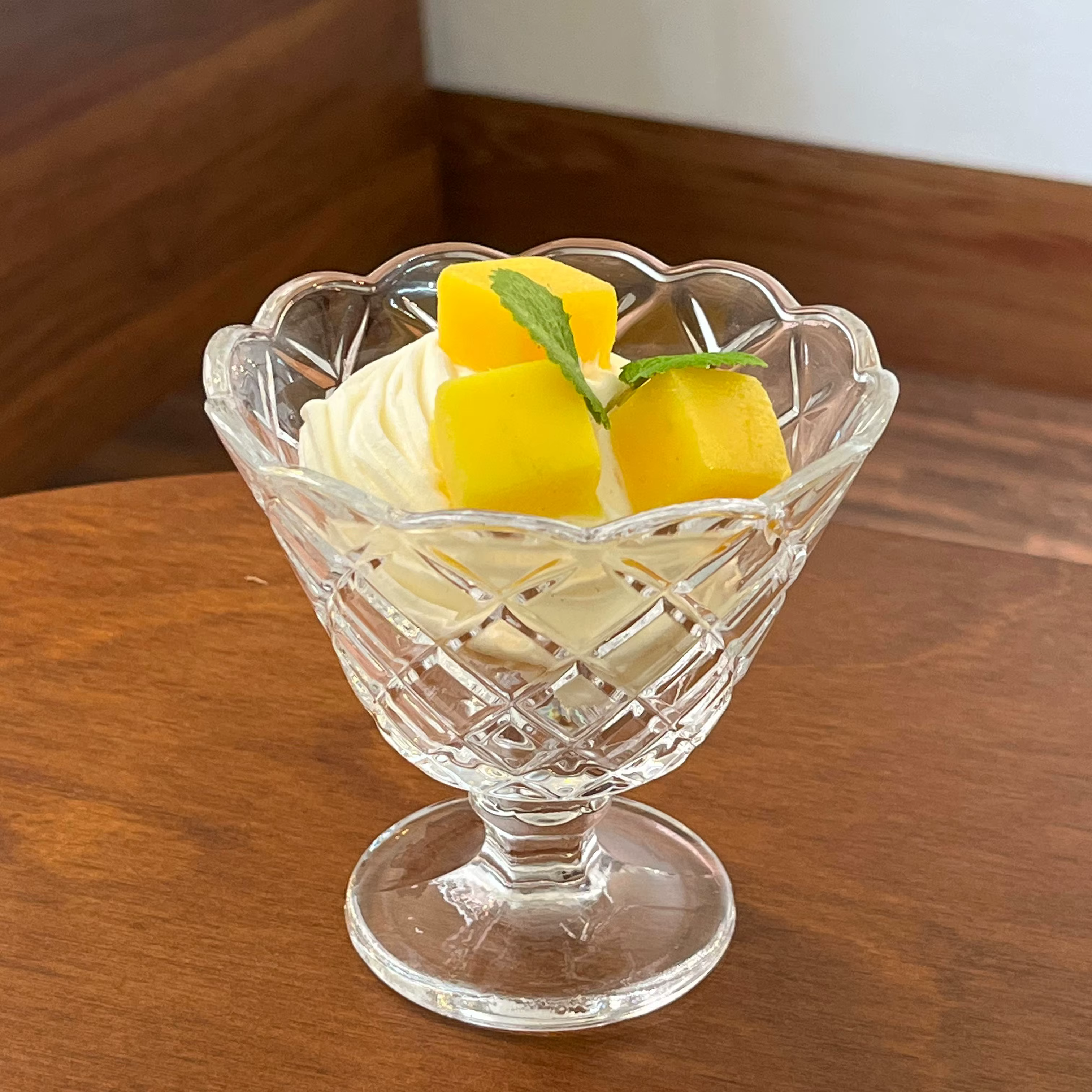 Gobelets en verre vintage en dentelle – Tasses à café et bols à desserts – pour glace