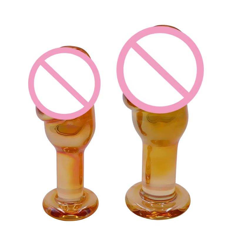 Godemiché en verre de cristal en forme de pénis réaliste, perles en verre, point G, Plug Anal, jouets sexuels érotiques pour femmes, Couples, jeux pour adultes