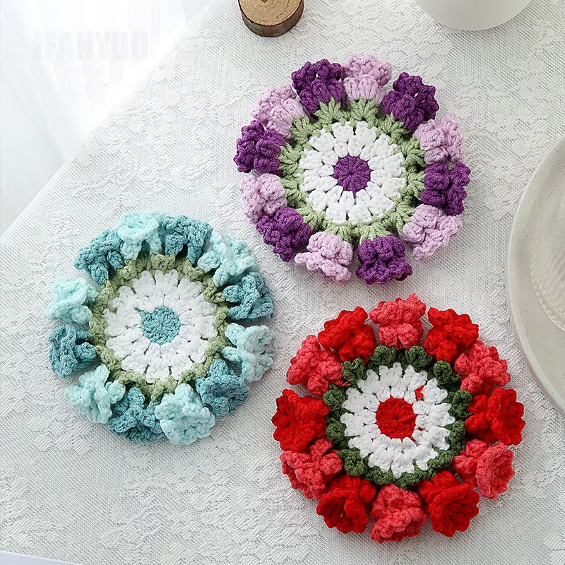 Dessous de verre en Crochet