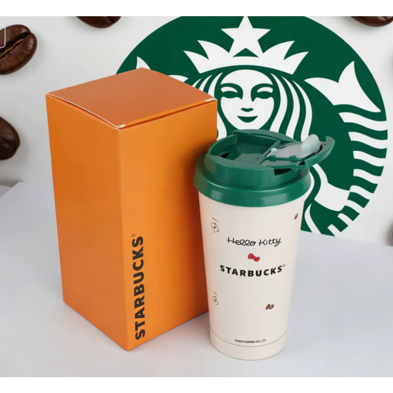 Starbucks Nouvelle tasse à café en acier inoxydable Hello Kitty en collaboration