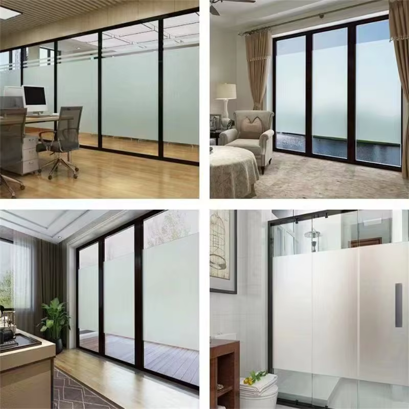 Film de verre dépoli de confidentialité, adapté à la décoration de salon de salle de bains de cuisine de bureau à domicile