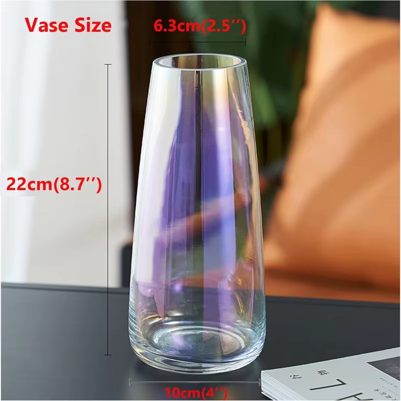 Vase en verre Transparent Aurora Illusion