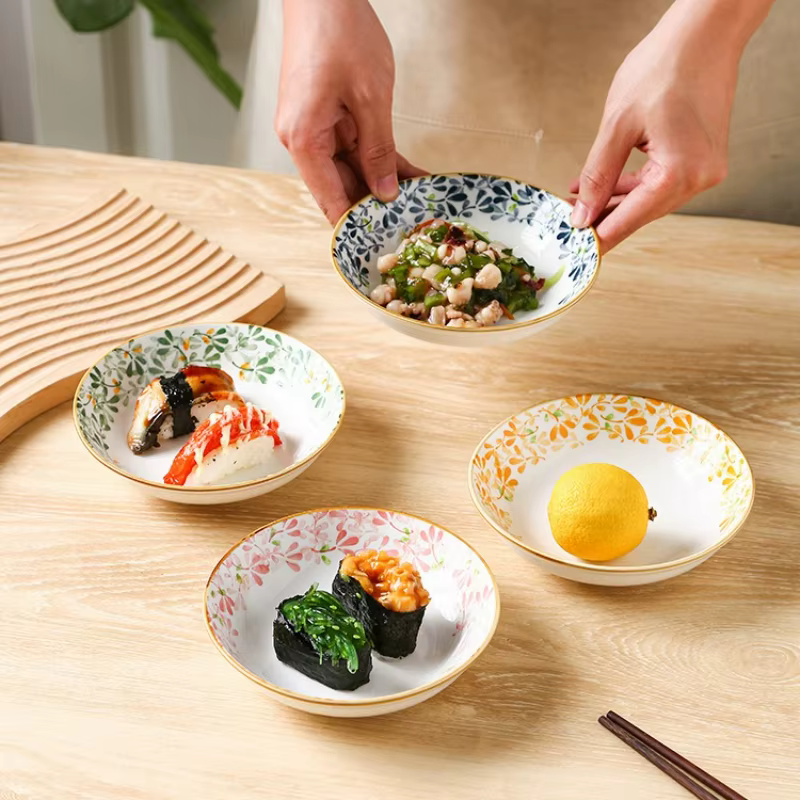 Assiette à Sauce à Dessert en céramique de Style japonais