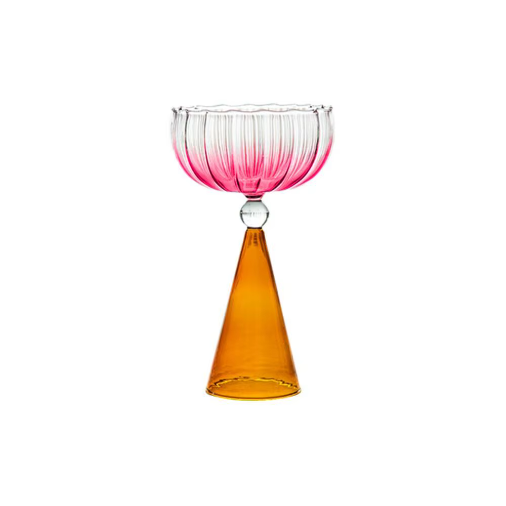 Coupe en Verre Coloré pour Crème Glacée
