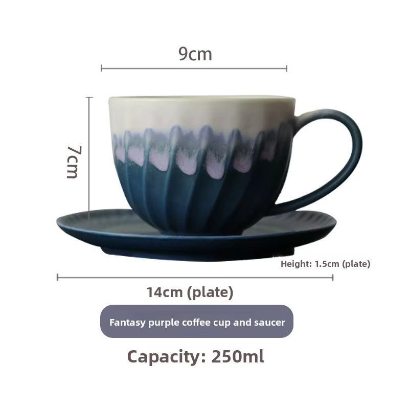 Tasse à café en céramique dégradée élégante