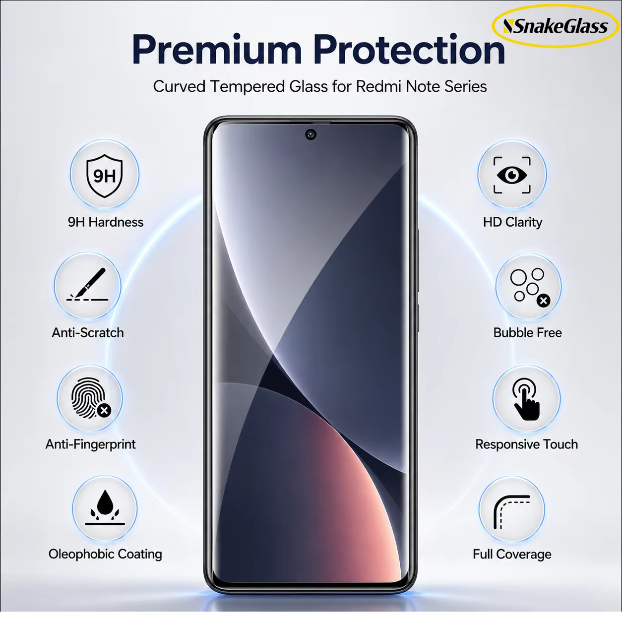 2 films de protection d'écran en verre trempé HD pour Redmi Note 15 Pro 4G/15 4G/15 Pro+/14 Pro+/14 Pro 5G India/13 Pro+, anti-explosion