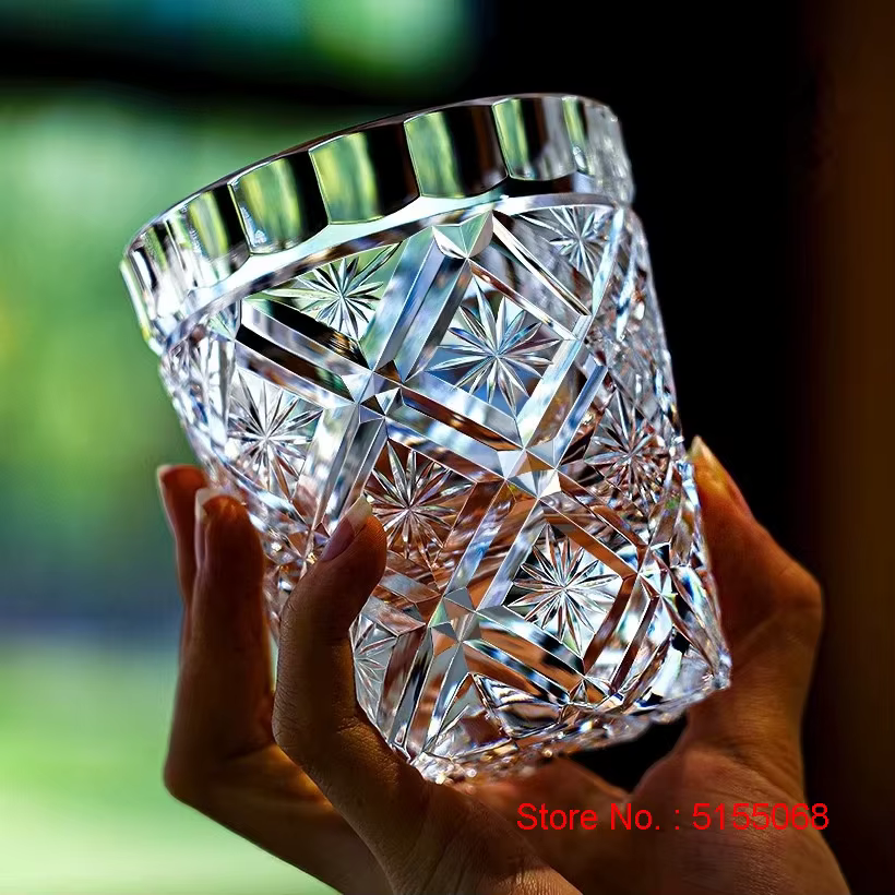 K9 verres à vin en cristal sculpter fleurs