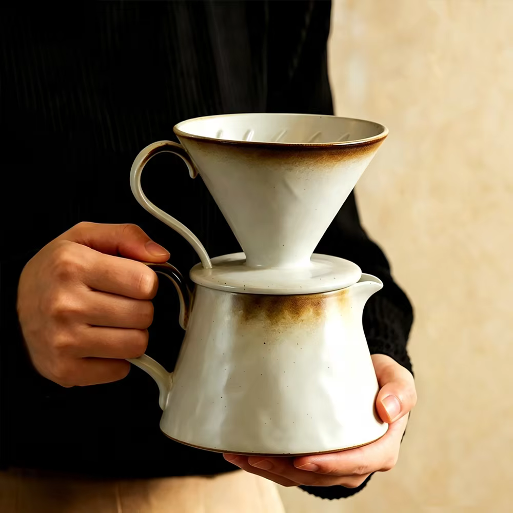 Ensemble de café pour over pour en-casée en céramique Kiln Change