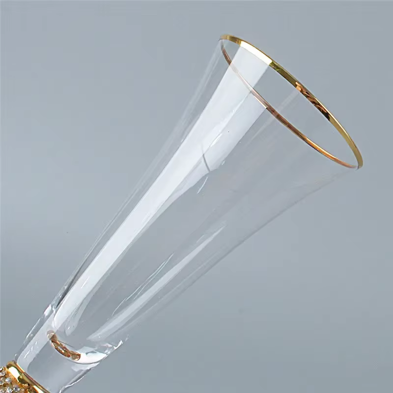 2 pièces/ensemble Phnom Penh verres à Champagne incrusté diamant verre à vin fête de mariage gobelet en cristal