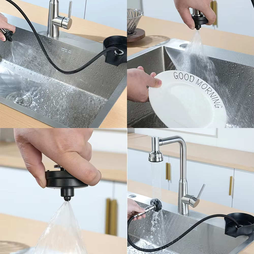 Rinceuse en verre pour évier de cuisine
