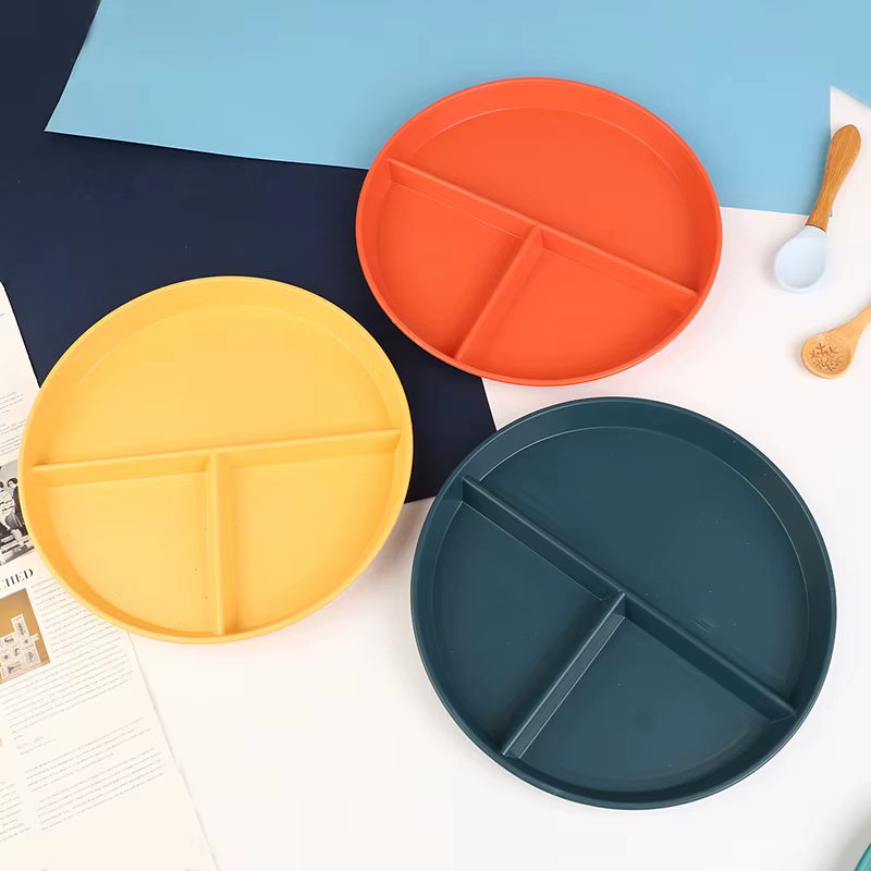 Vaisselle ronde réutilisable pour adultes