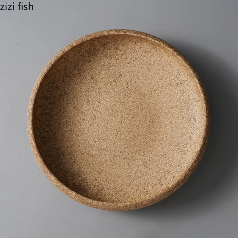 Assiette profonde en céramique pour changement de four Vintage, assiette à salade de Restaurant, assiette à pâtes, assiettes à Dessert, cuisson moléculaire, vaisselle créative