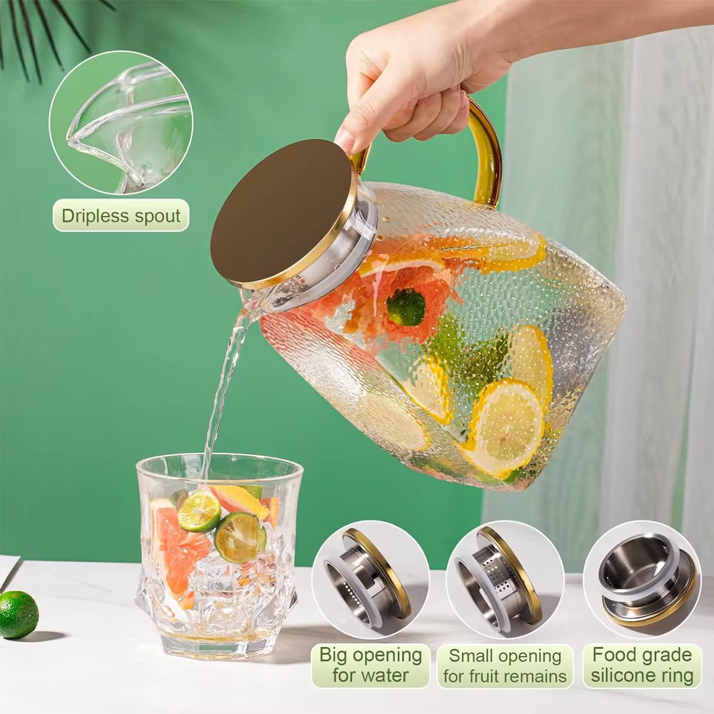 Pichet d'eau en verre de 1