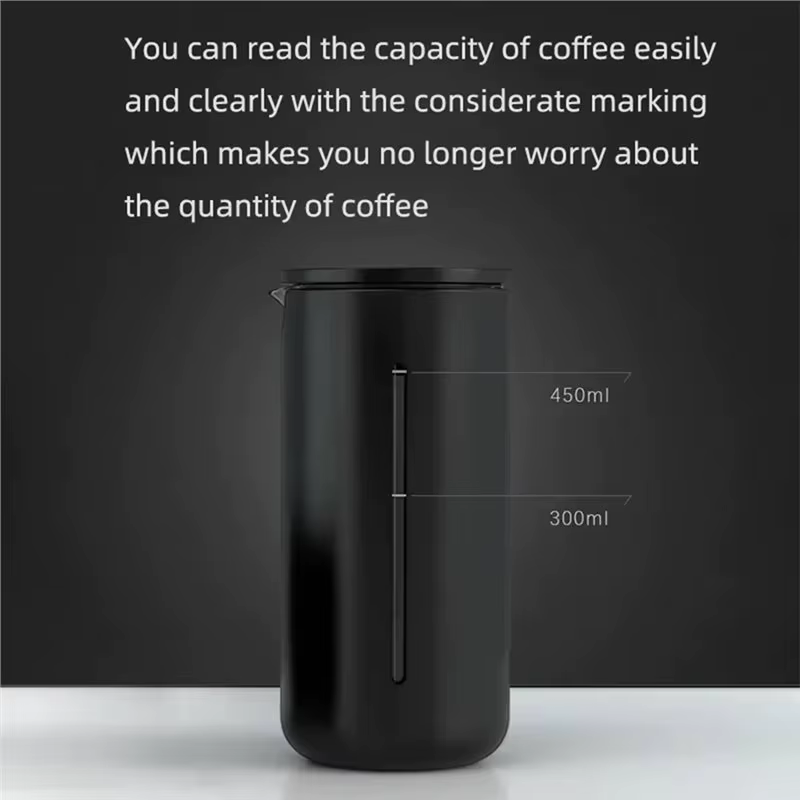Presse à café en verre résistant à la chaleur B59B