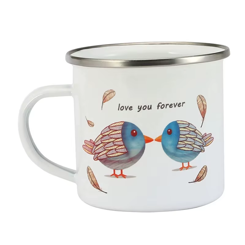 Tasse à café en émail personnalisée