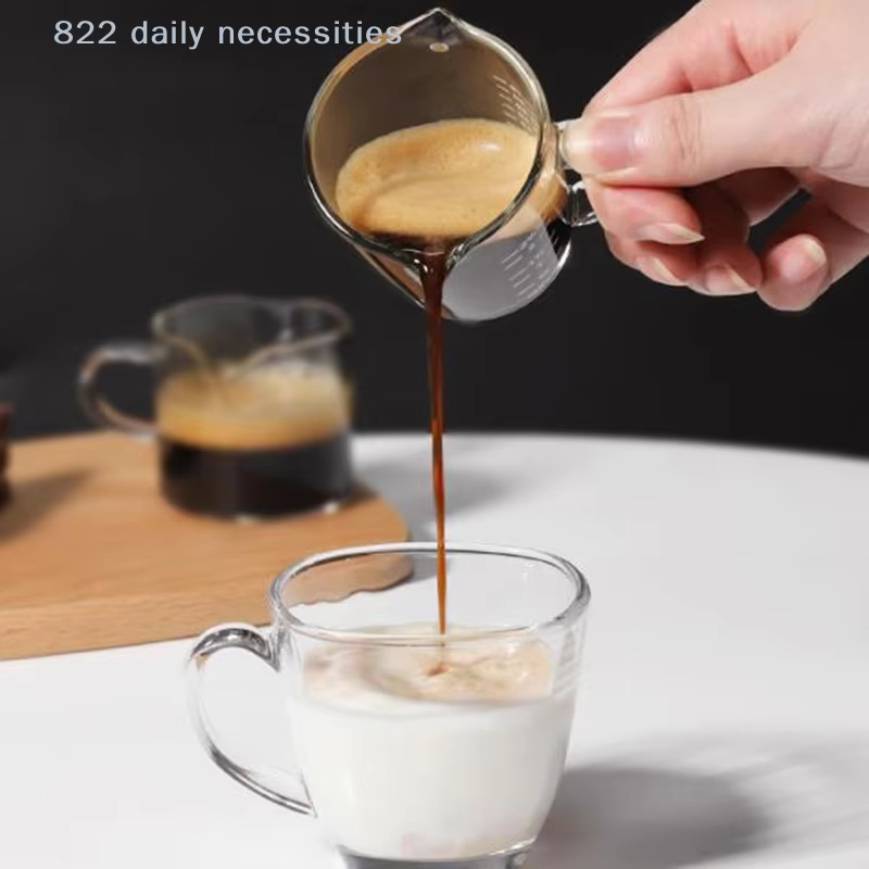 Verre doseur à expresso 70/75 ml avec double bec verseur