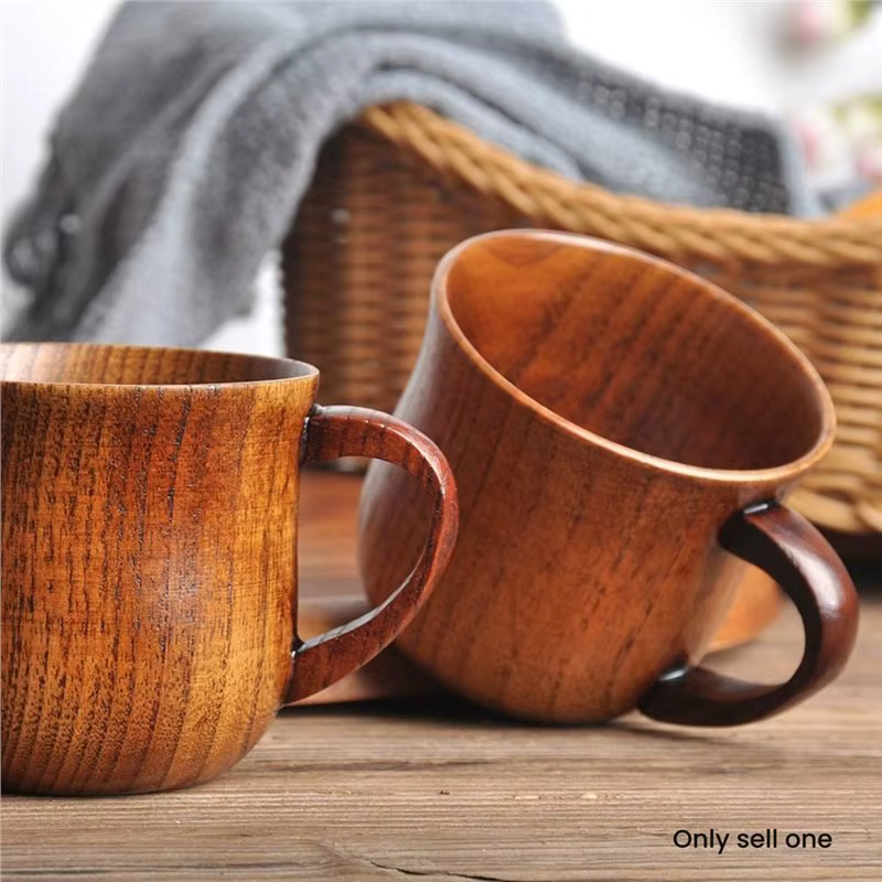 ABKW - Tasse en bois naturel massif