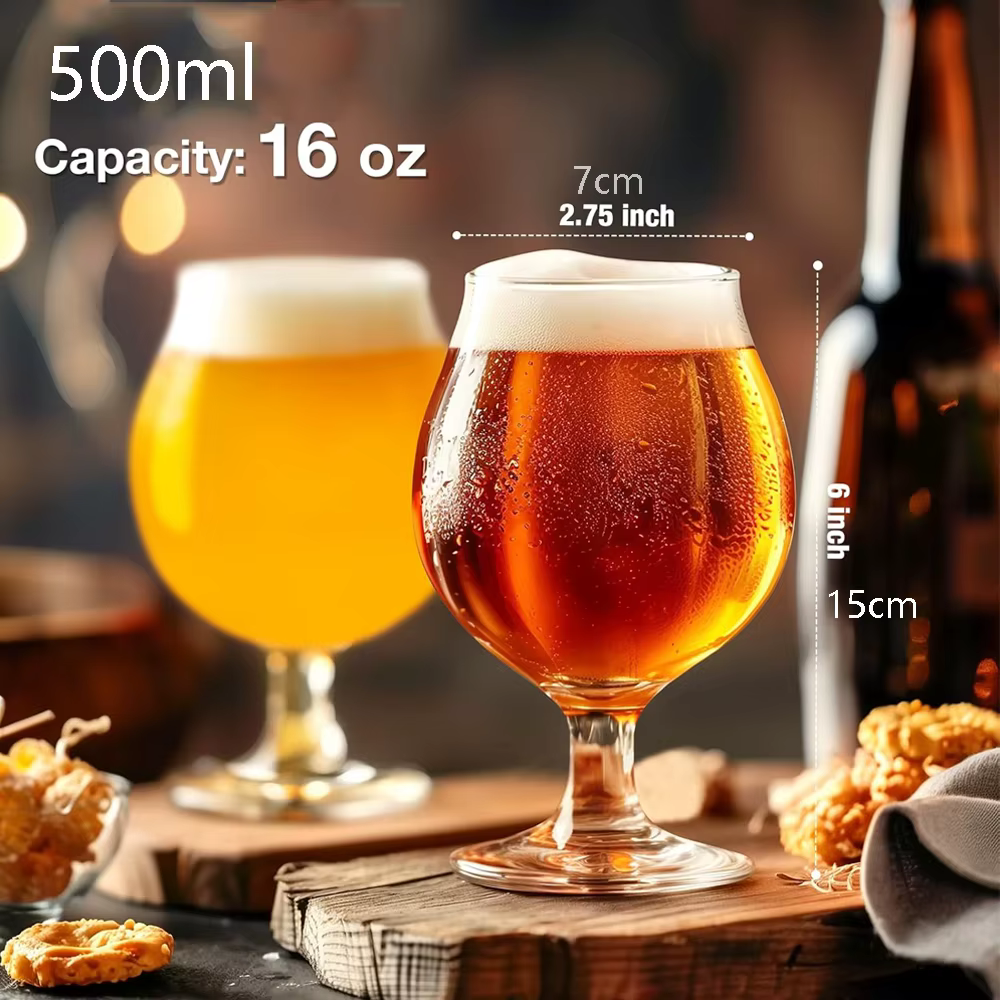 Verres à bière classiques de 500 ml