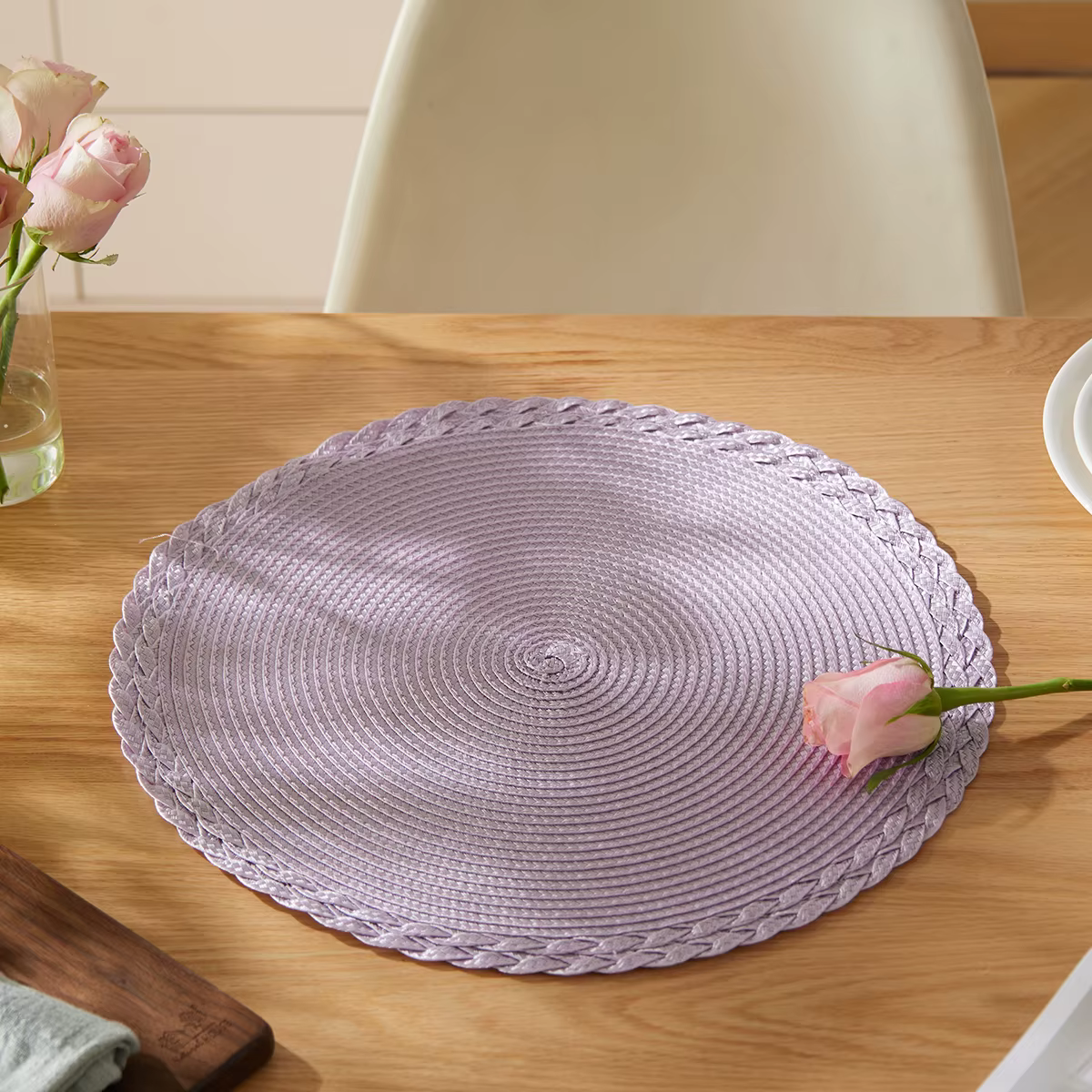 Ensemble de 4 sets de table ronds tressés